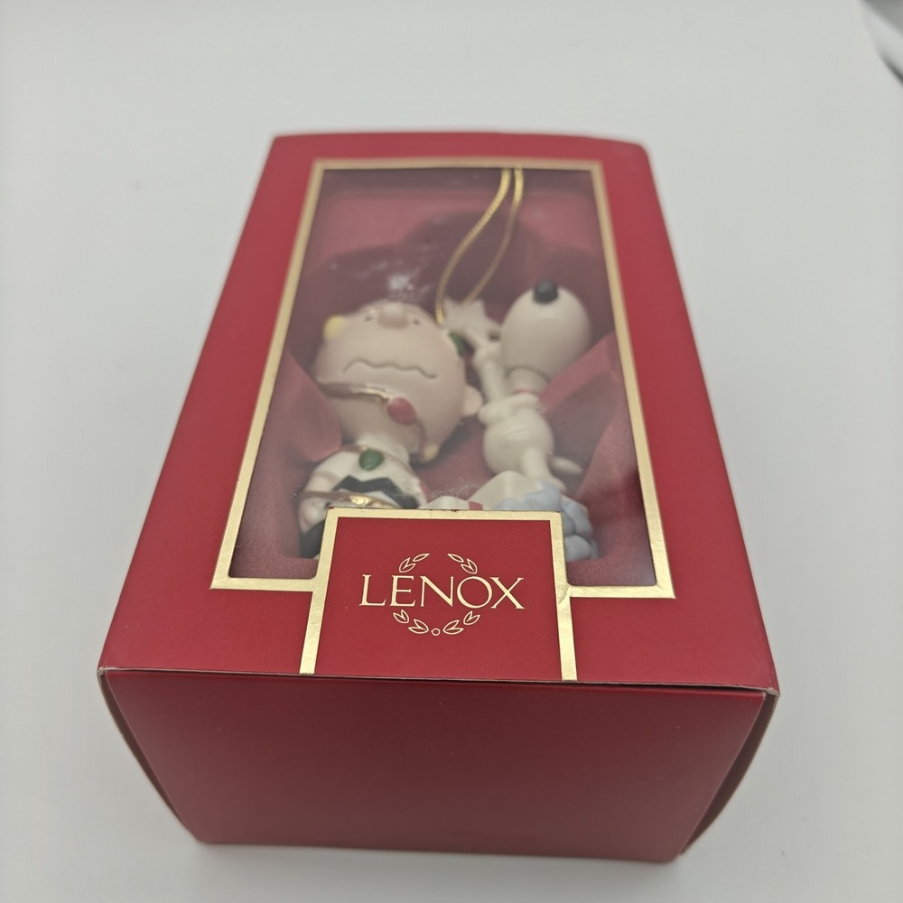 Lenox Peanuts You're a Christmas Tree Charlie Brown Snoopy Ornament 4 in 897221 - Picture 6 of 7